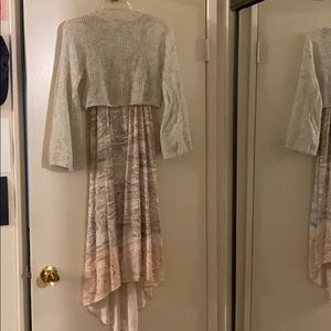 Two piece high low Anthropology dress